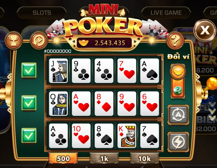 Thống Trị Bàn Cược Mini Poker Tại iWin Club Nhận Hũ Jackpot Trăm Triệu