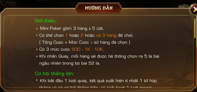 Thống Trị Bàn Cược Mini Poker Tại iWin Club Nhận Hũ Jackpot Trăm Triệu