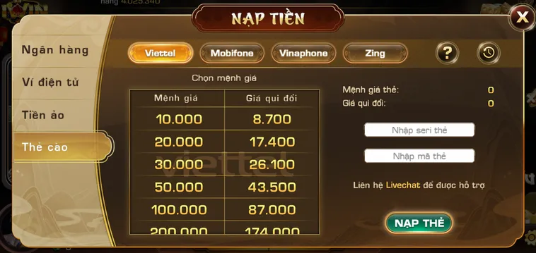 Hướng Dẫn Nạp Tiền iWin Club Đơn Giản Nhận Ngay Khuyến Mãi Cực Sốc
