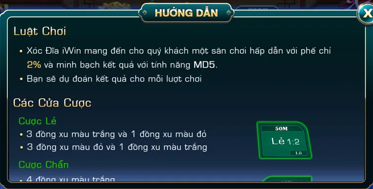 Bùng Nổ Đam Mê Cá Cược Cùng Tựa Game Xóc dĩa Tại iWin Club Uy Tín Hàng Đầu